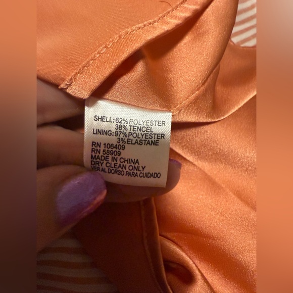 Gianni Bini Peach Striped Dress - Picture 8 of 9